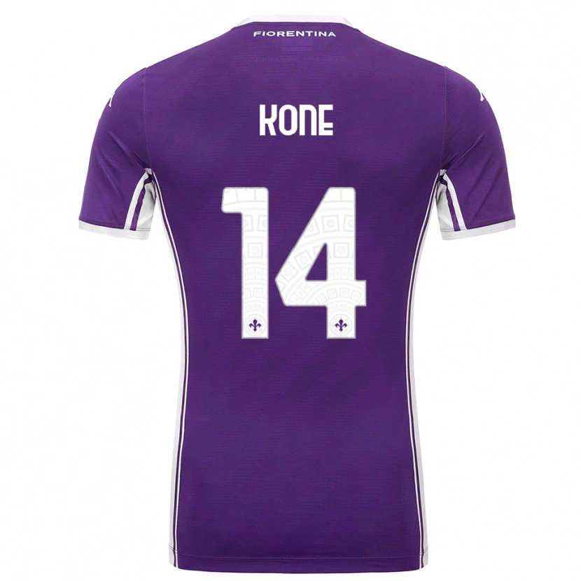 Danxen Dámské Mevale Kone #14 Fialová Bílá Domů Hráčské Dresy 2025/26 Dres