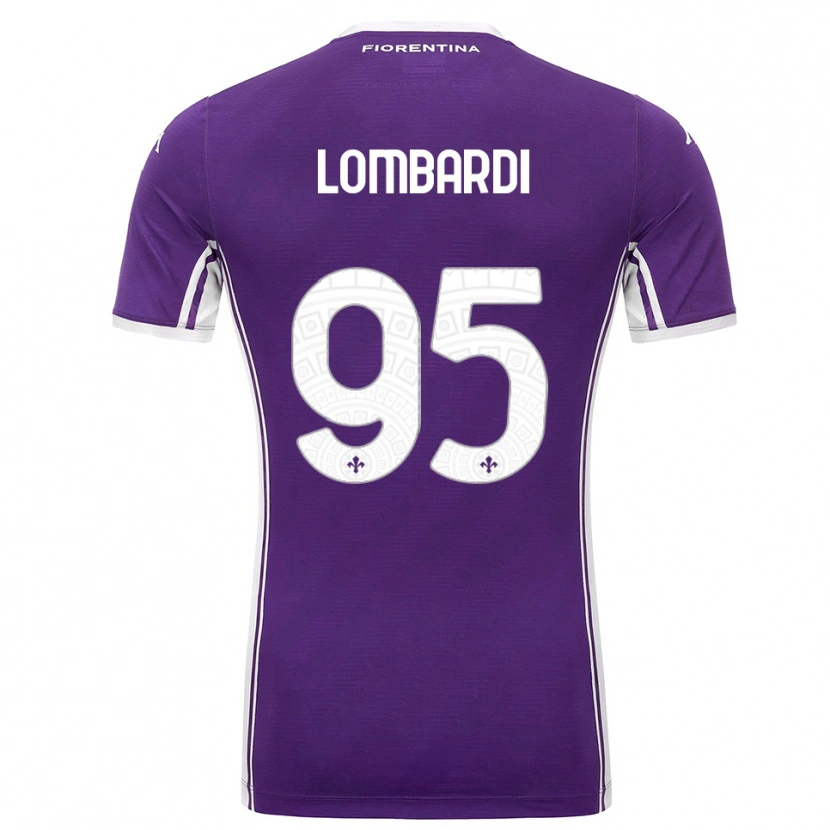 Danxen Dámské Emma Lombardi #95 Fialová Bílá Domů Hráčské Dresy 2025/26 Dres