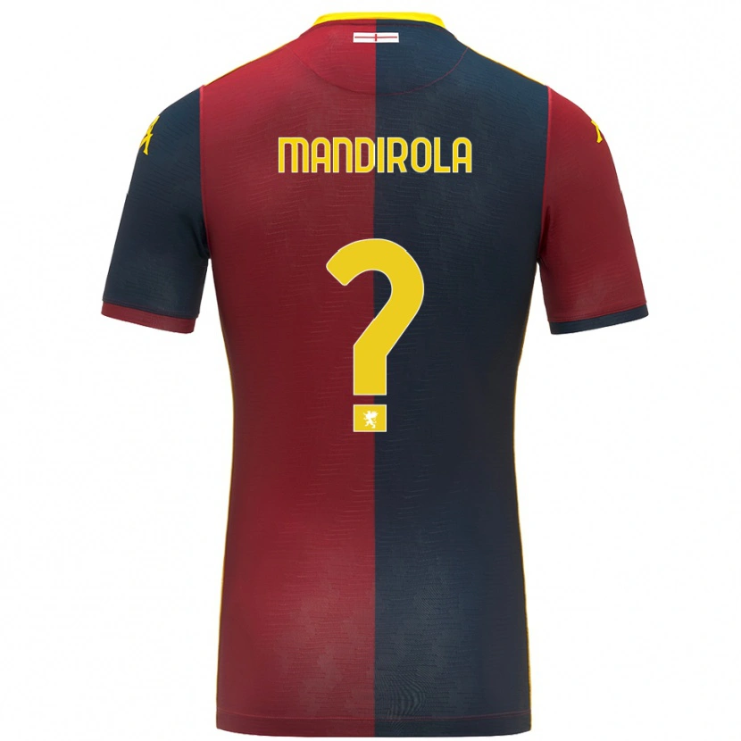 Danxen Dámské Gabriele Mandirola #0 Červená Královská Modř Domů Hráčské Dresy 2025/26 Dres