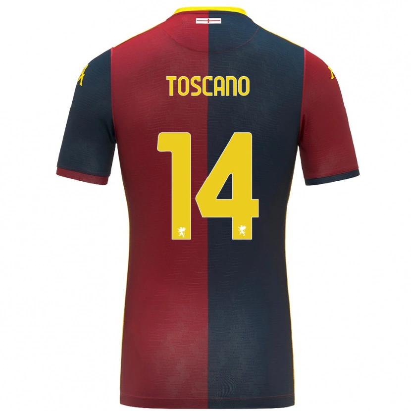 Danxen Dámské Filippo Toscano #14 Červená Královská Modř Domů Hráčské Dresy 2025/26 Dres