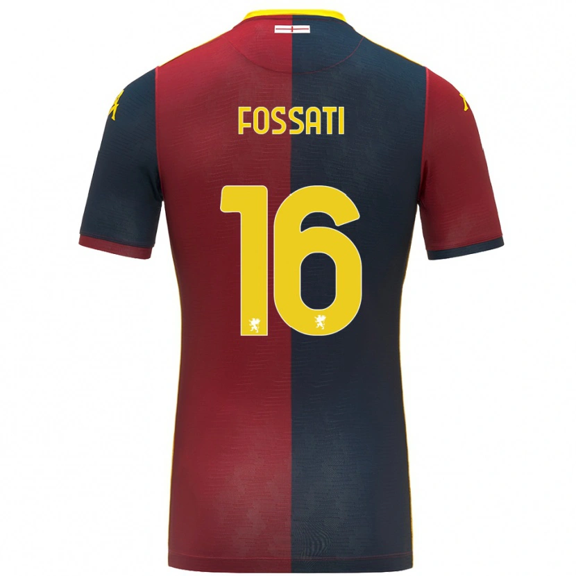 Danxen Dámské Daniel Fossati #16 Červená Královská Modř Domů Hráčské Dresy 2025/26 Dres