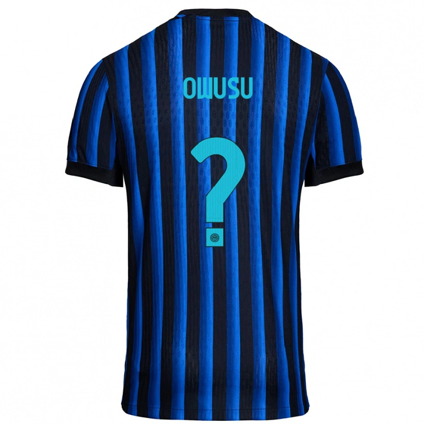 Danxen Dámské Wilberforce Owusu #0 Černá Modrá Domů Hráčské Dresy 2025/26 Dres