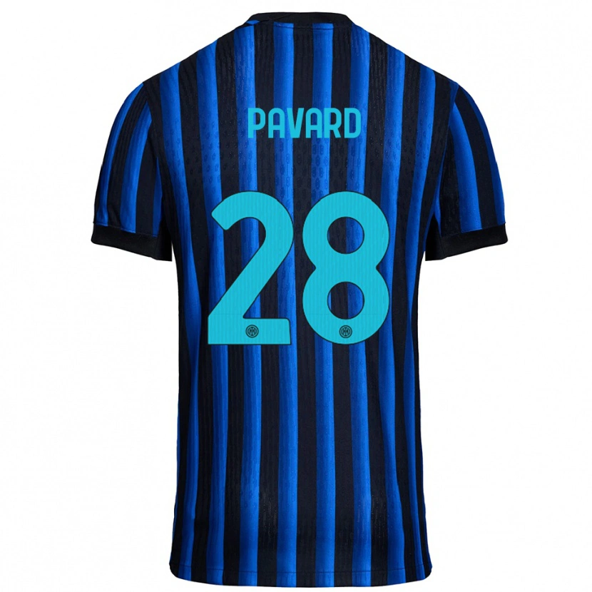 Danxen Dámské Benjamin Pavard #28 Černá Modrá Domů Hráčské Dresy 2025/26 Dres