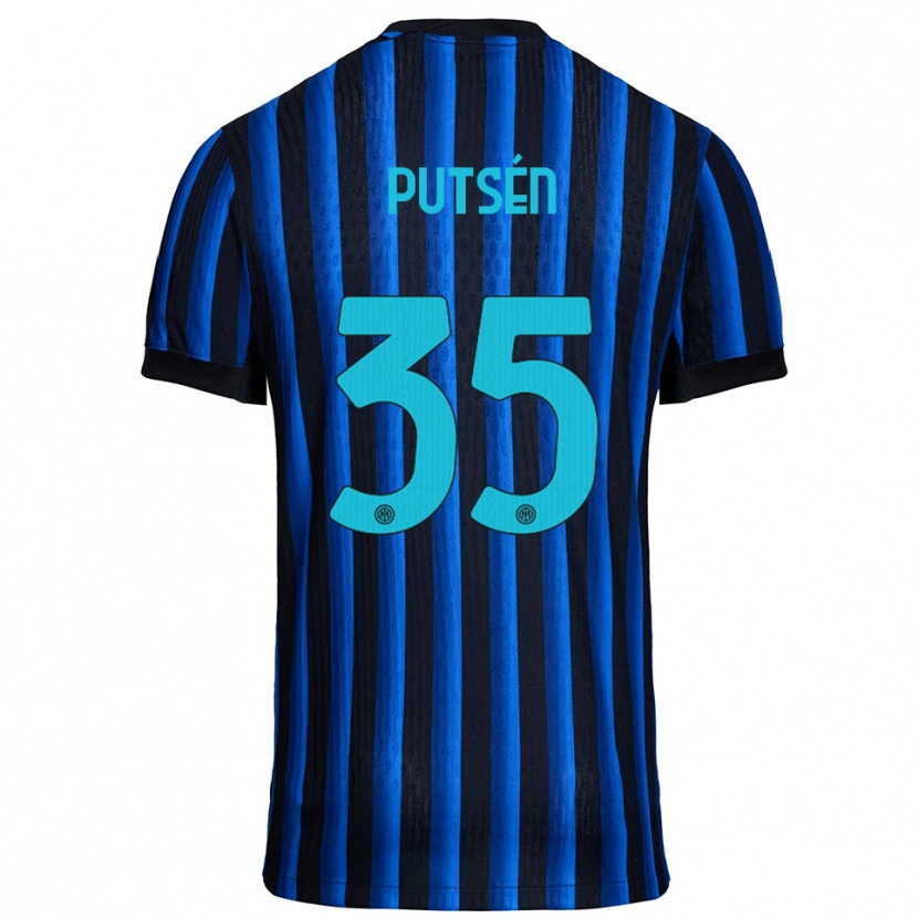 Danxen Dámské Dino Putsén #35 Černá Modrá Domů Hráčské Dresy 2025/26 Dres