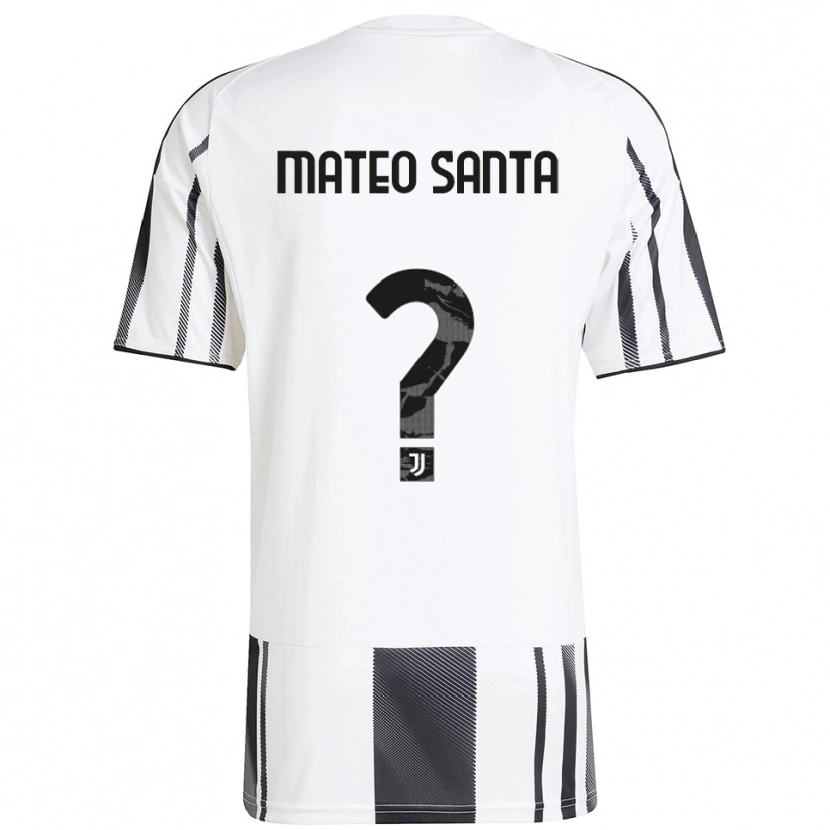 Danxen Dámské Mateo Santa Maria #0 Bílá Černá Domů Hráčské Dresy 2025/26 Dres