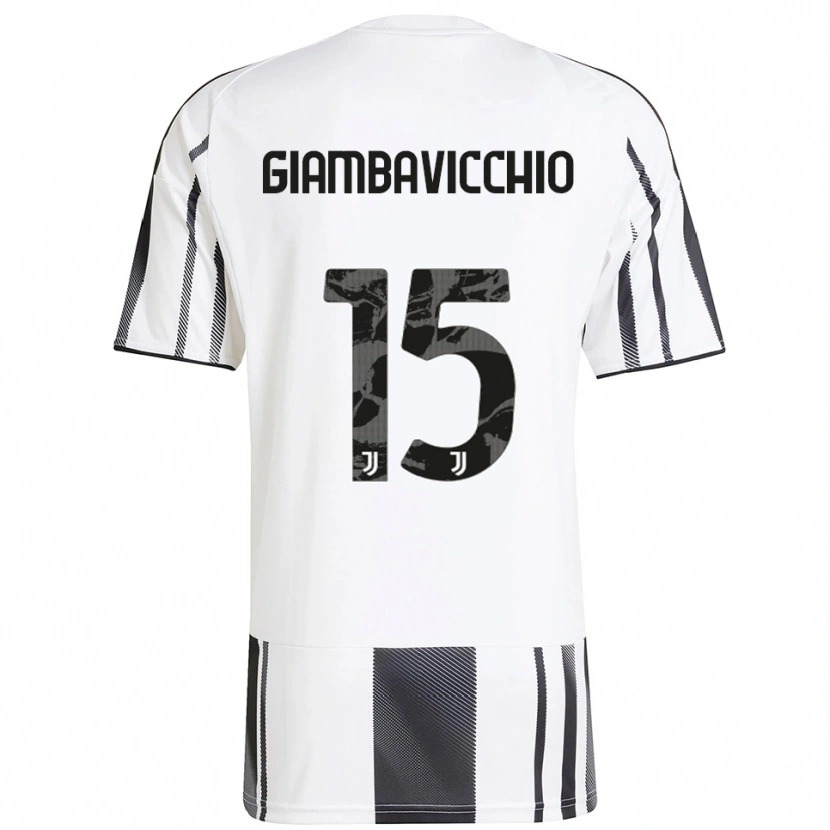 Danxen Dámské Franco Giambavicchio #15 Bílá Černá Domů Hráčské Dresy 2025/26 Dres