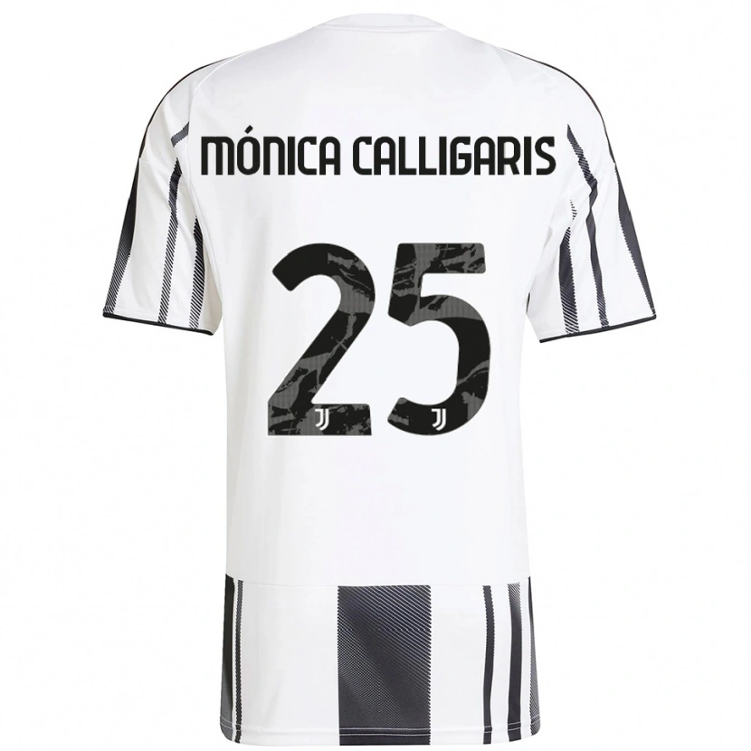 Danxen Dámské Viola Mónica Calligaris #25 Bílá Černá Domů Hráčské Dresy 2025/26 Dres