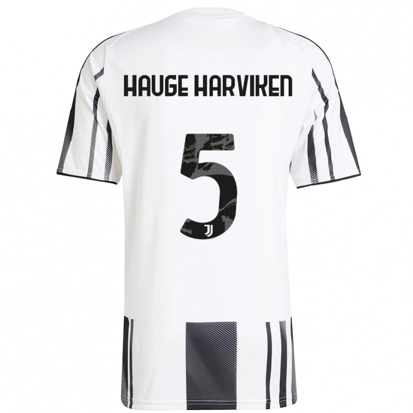 Danxen Dámské Mathilde Hauge Harviken #5 Bílá Černá Domů Hráčské Dresy 2025/26 Dres