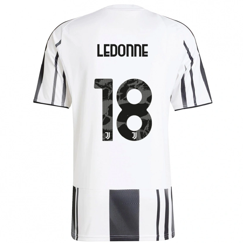 Danxen Dámské Nicolò Ledonne #18 Bílá Černá Domů Hráčské Dresy 2025/26 Dres