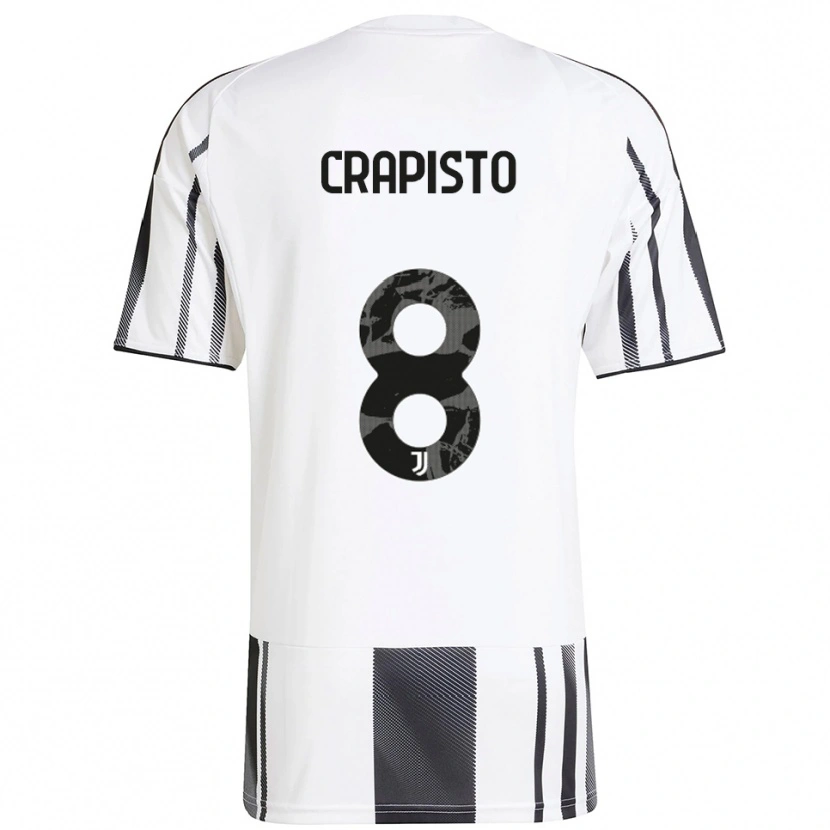 Danxen Dámské Francesco Crapisto #8 Bílá Černá Domů Hráčské Dresy 2025/26 Dres