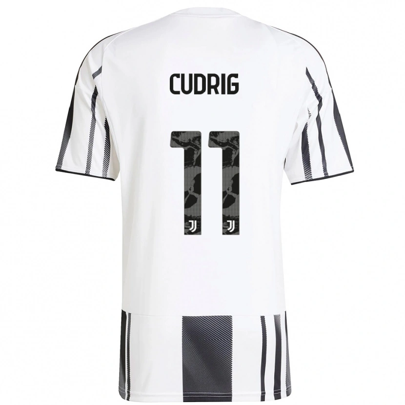 Danxen Dámské Nicolò Cudrig #11 Bílá Černá Domů Hráčské Dresy 2025/26 Dres