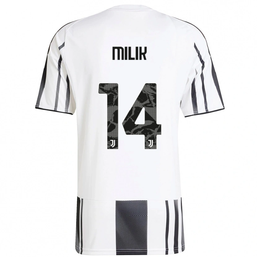 Danxen Dámské Arkadiusz Milik #14 Bílá Černá Domů Hráčské Dresy 2025/26 Dres