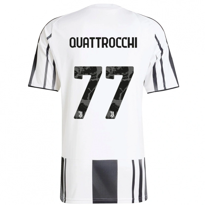 Danxen Dámské Juan Ignacio Quattrocchi #77 Bílá Černá Domů Hráčské Dresy 2025/26 Dres