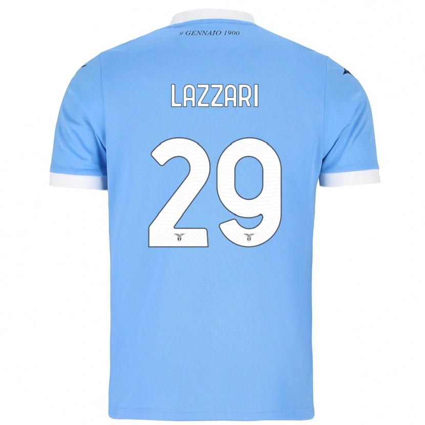 Danxen Dámské Manuel Lazzari #29 Nebesky Modrá Bílá Domů Hráčské Dresy 2025/26 Dres