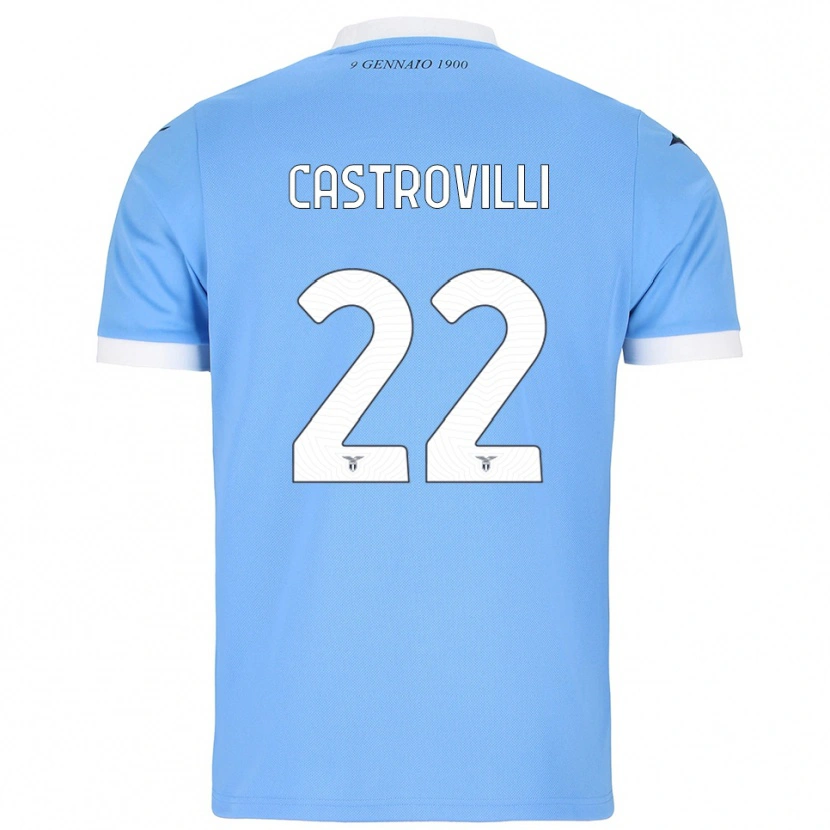 Danxen Dámské Gaetano Castrovilli #22 Nebesky Modrá Bílá Domů Hráčské Dresy 2025/26 Dres