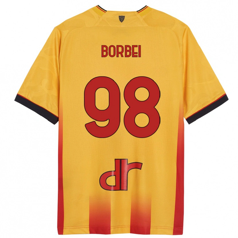 Danxen Dámské Alexandru Borbei #98 Žlutá Oranžová Domů Hráčské Dresy 2025/26 Dres
