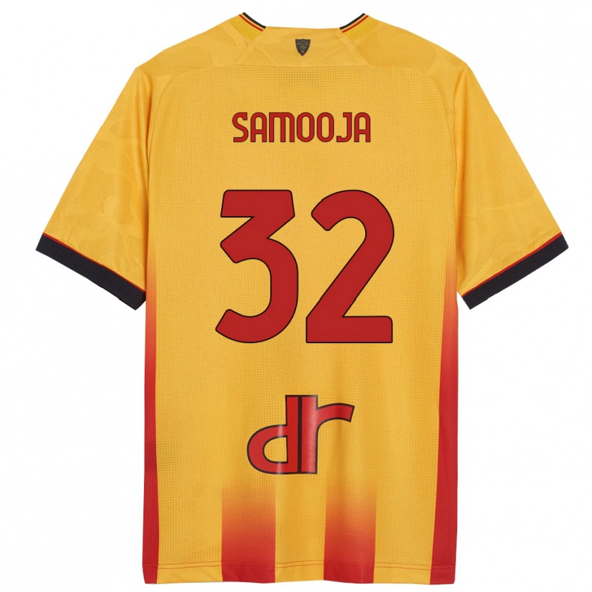 Danxen Dámské Jasper Samooja #32 Žlutá Oranžová Domů Hráčské Dresy 2025/26 Dres