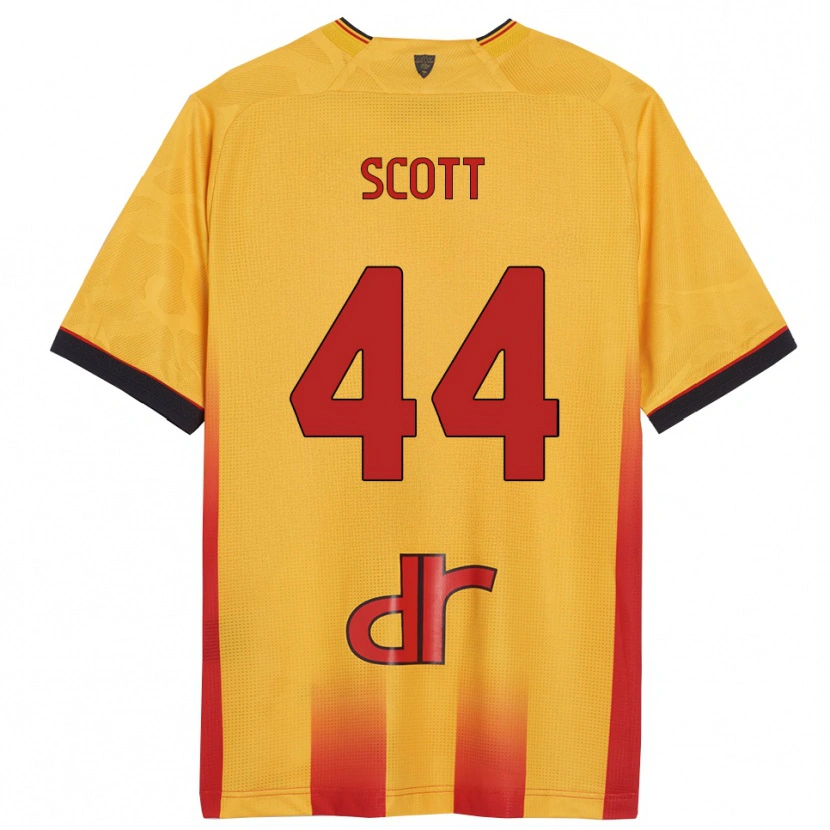 Danxen Dámské Elijah Scott #44 Žlutá Oranžová Domů Hráčské Dresy 2025/26 Dres