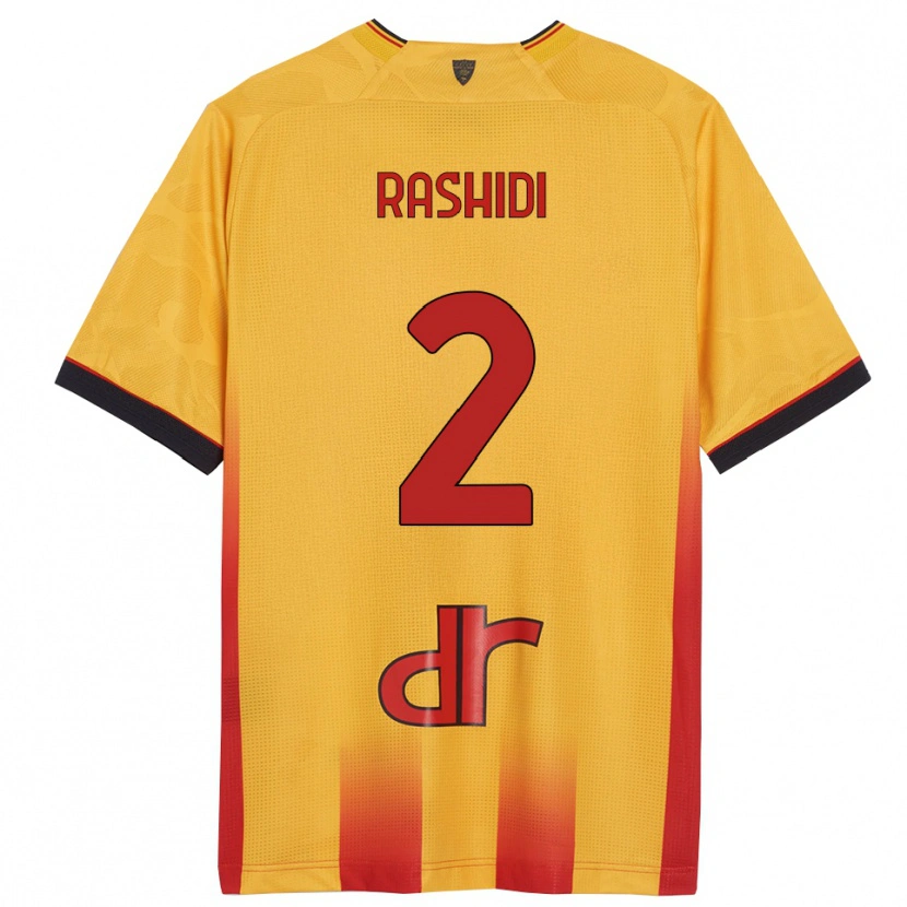 Danxen Dámské William Rashidi #2 Žlutá Oranžová Domů Hráčské Dresy 2025/26 Dres