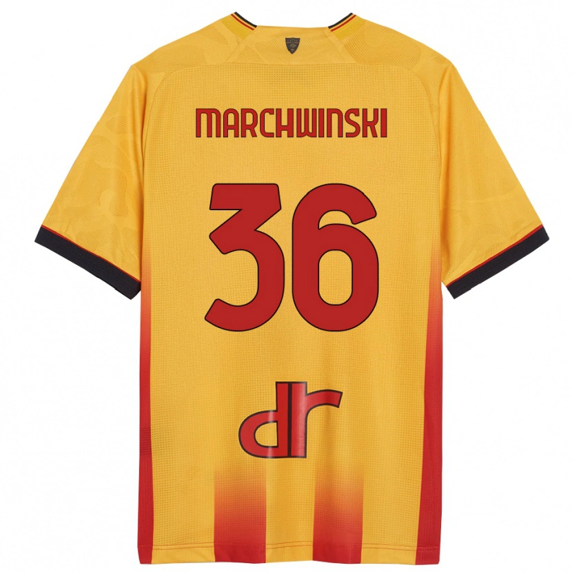 Danxen Dámské Filip Marchwinski #36 Žlutá Oranžová Domů Hráčské Dresy 2025/26 Dres