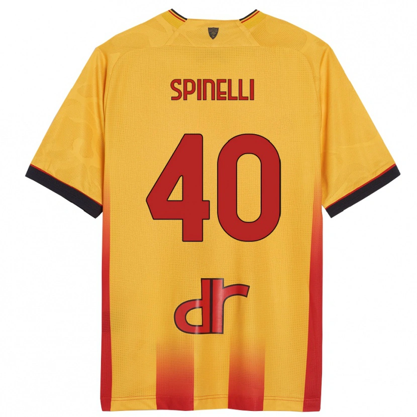 Danxen Dámské Nicolò Spinelli #40 Žlutá Oranžová Domů Hráčské Dresy 2025/26 Dres