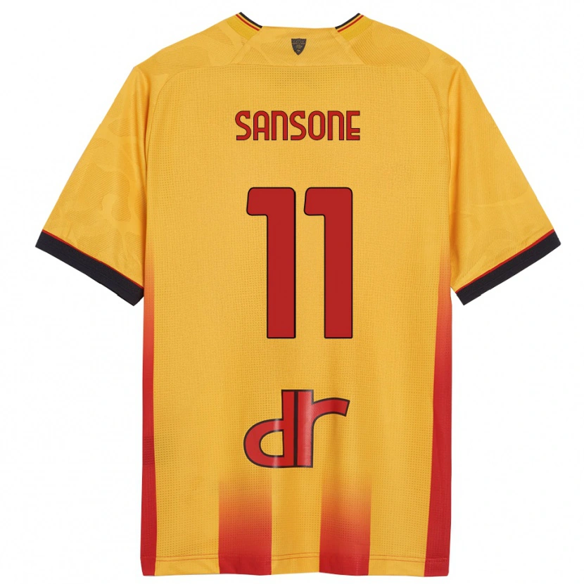 Danxen Dámské Nicola Sansone #11 Žlutá Oranžová Domů Hráčské Dresy 2025/26 Dres
