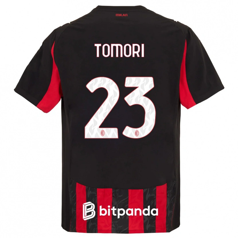 Danxen Dámské Fikayo Tomori #23 Červená Černá Domů Hráčské Dresy 2025/26 Dres
