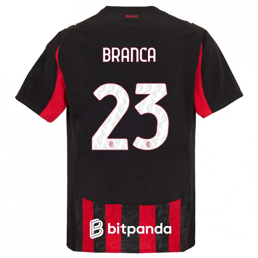 Danxen Dámské Simone Branca #23 Červená Černá Domů Hráčské Dresy 2025/26 Dres