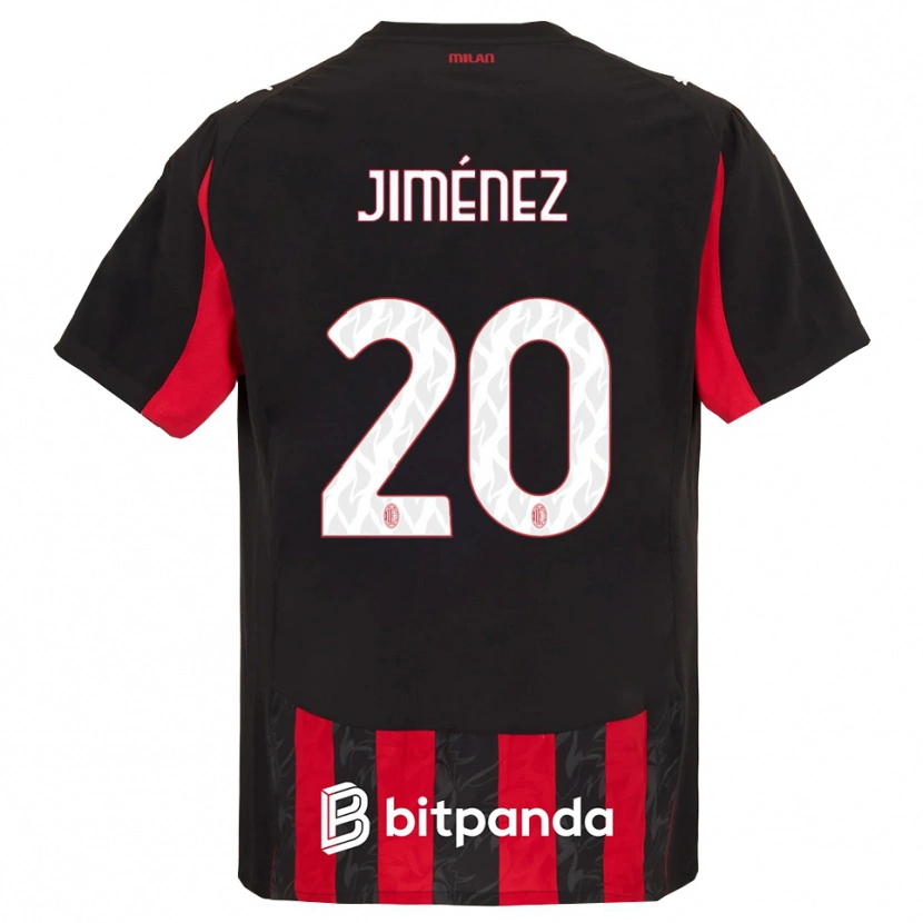 Danxen Dámské Álex Jiménez #20 Červená Černá Domů Hráčské Dresy 2025/26 Dres