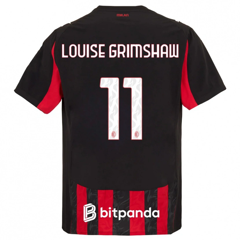 Danxen Dámské Christy Louise Grimshaw #11 Červená Černá Domů Hráčské Dresy 2025/26 Dres