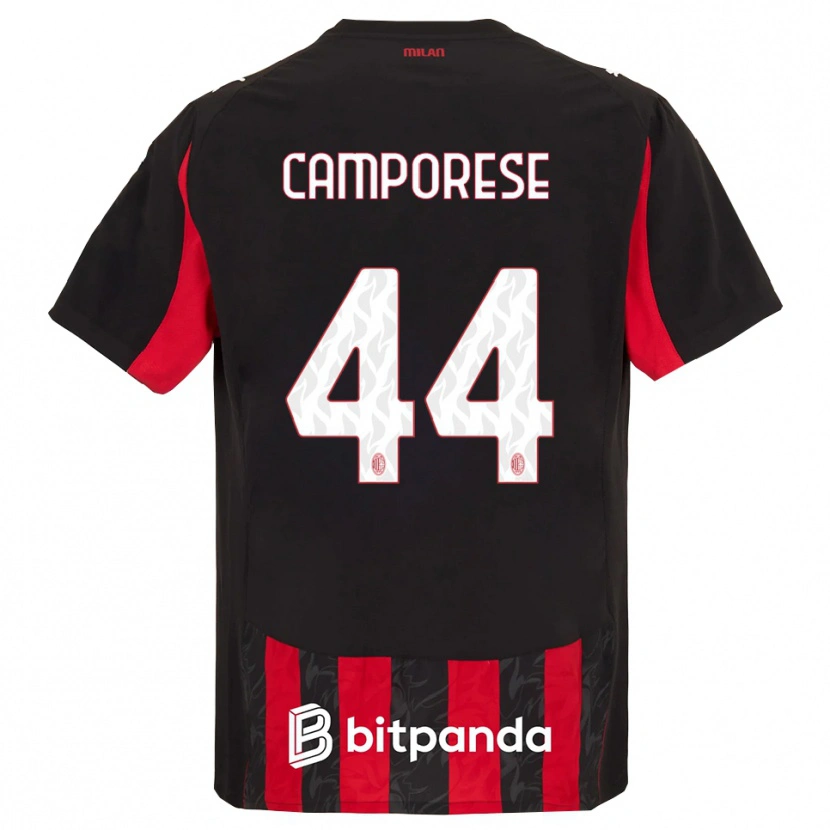 Danxen Dámské Michele Camporese #44 Červená Černá Domů Hráčské Dresy 2025/26 Dres