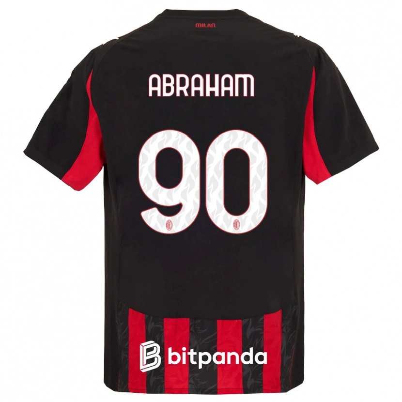 Danxen Dámské Tammy Abraham #90 Červená Černá Domů Hráčské Dresy 2025/26 Dres