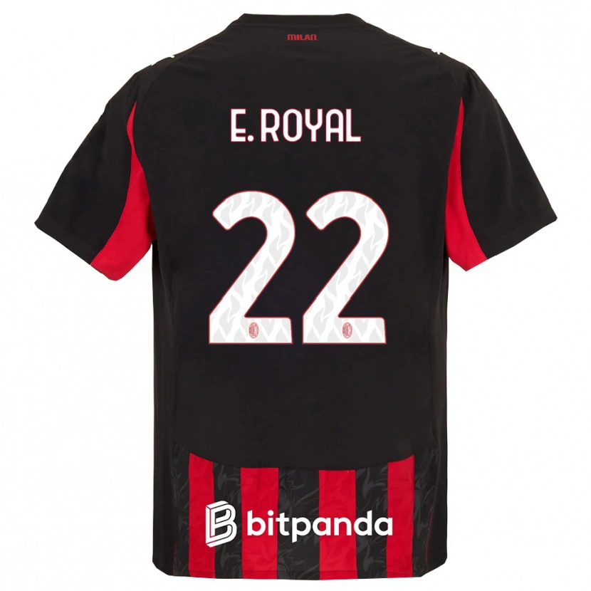 Danxen Dámské Emerson Royal #22 Červená Černá Domů Hráčské Dresy 2025/26 Dres