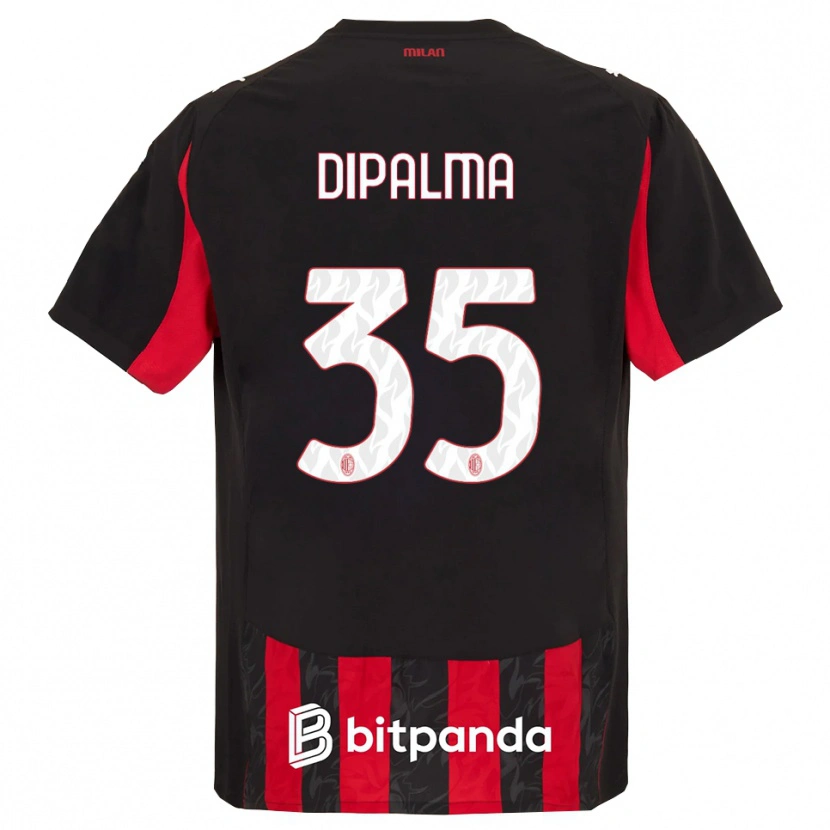 Danxen Dámské Matteo Dipalma #35 Červená Černá Domů Hráčské Dresy 2025/26 Dres