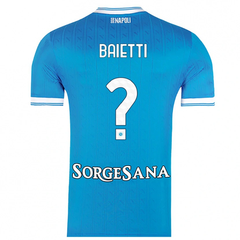 Danxen Dámské Francesco Baietti #0 Nebesky Modrá Bílá Domů Hráčské Dresy 2025/26 Dres