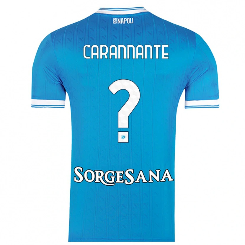 Danxen Dámské Lorenzo Carannante #0 Nebesky Modrá Bílá Domů Hráčské Dresy 2025/26 Dres