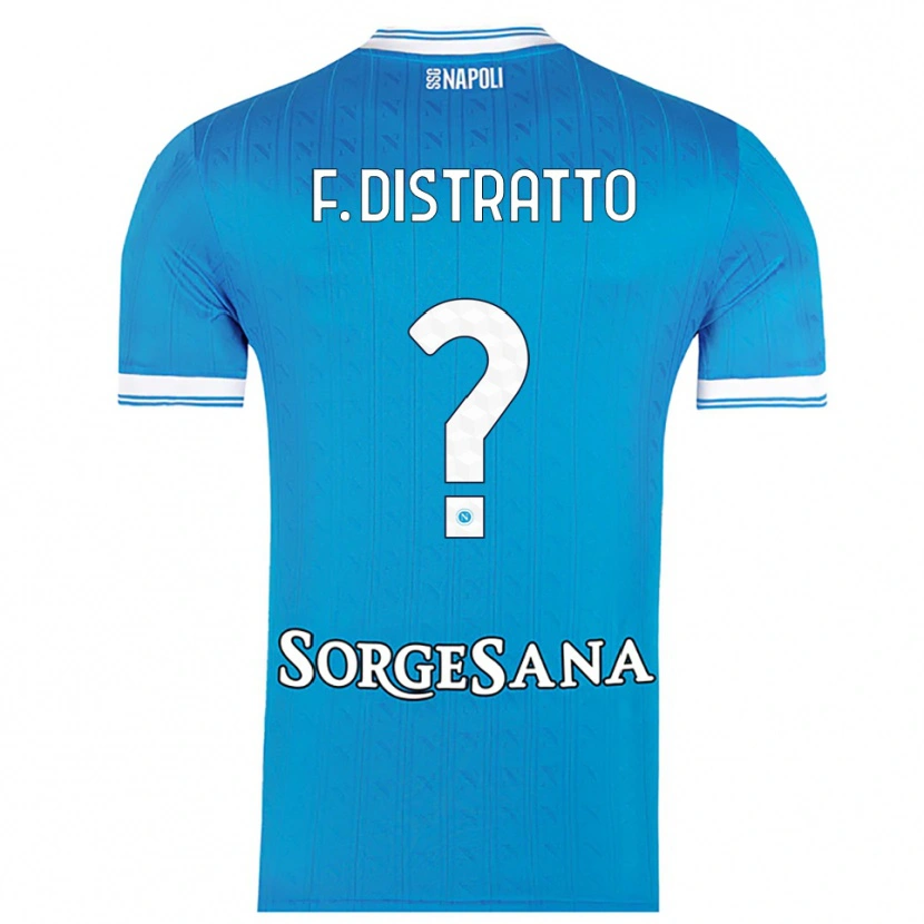 Danxen Dámské Francesco Distratto #0 Nebesky Modrá Bílá Domů Hráčské Dresy 2025/26 Dres