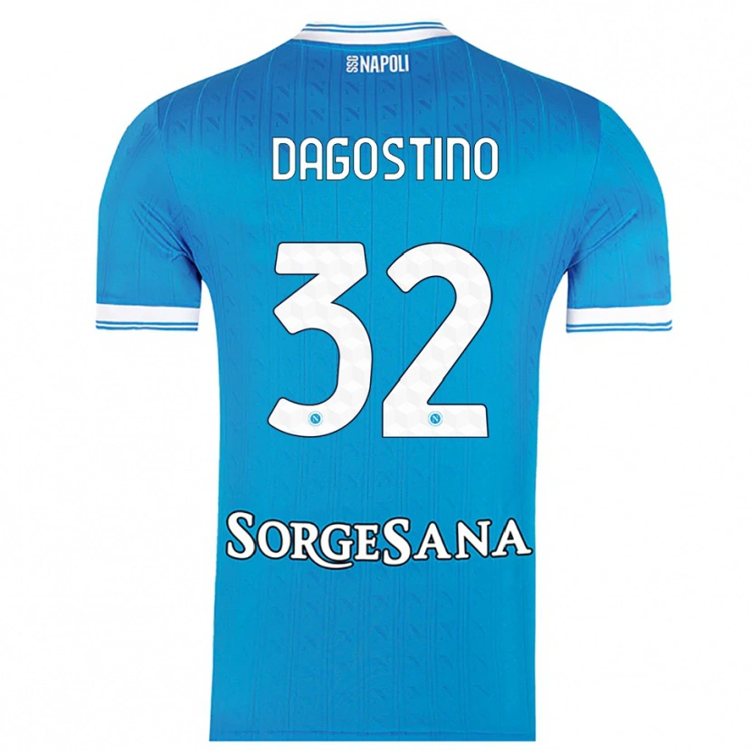 Danxen Dámské Giuseppe Dagostino #32 Nebesky Modrá Bílá Domů Hráčské Dresy 2025/26 Dres