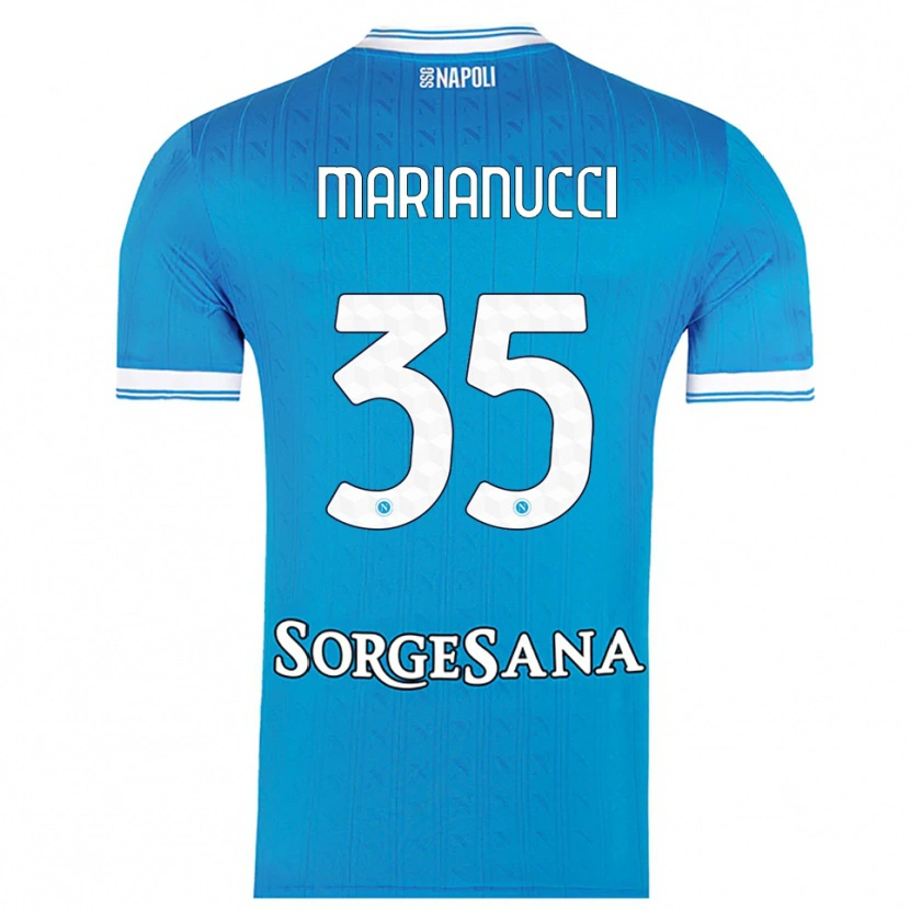 Danxen Dámské Luca Marianucci #35 Nebesky Modrá Bílá Domů Hráčské Dresy 2025/26 Dres