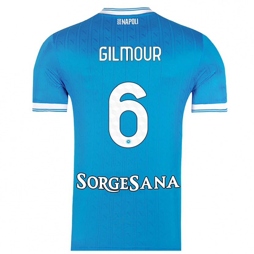 Danxen Dámské Billy Gilmour #6 Nebesky Modrá Bílá Domů Hráčské Dresy 2025/26 Dres