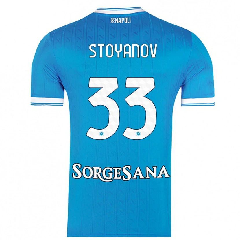 Danxen Dámské Steliyan Stoyanov #33 Nebesky Modrá Bílá Domů Hráčské Dresy 2025/26 Dres