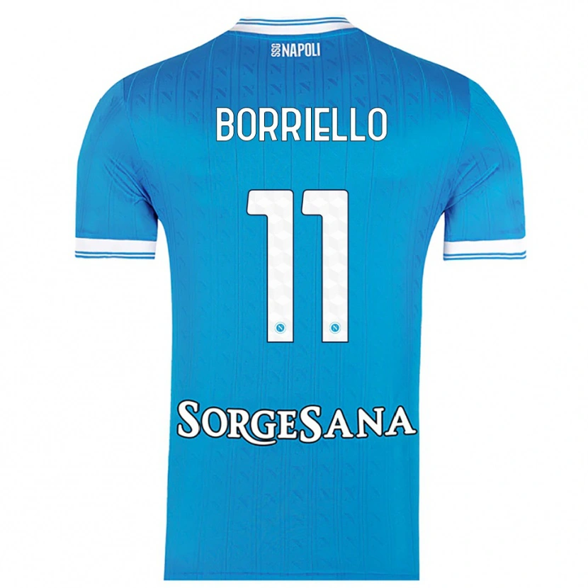 Danxen Dámské Salvatore Borriello #11 Nebesky Modrá Bílá Domů Hráčské Dresy 2025/26 Dres