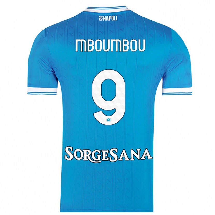 Danxen Dámské Arnaud Mboumbou #9 Nebesky Modrá Bílá Domů Hráčské Dresy 2025/26 Dres