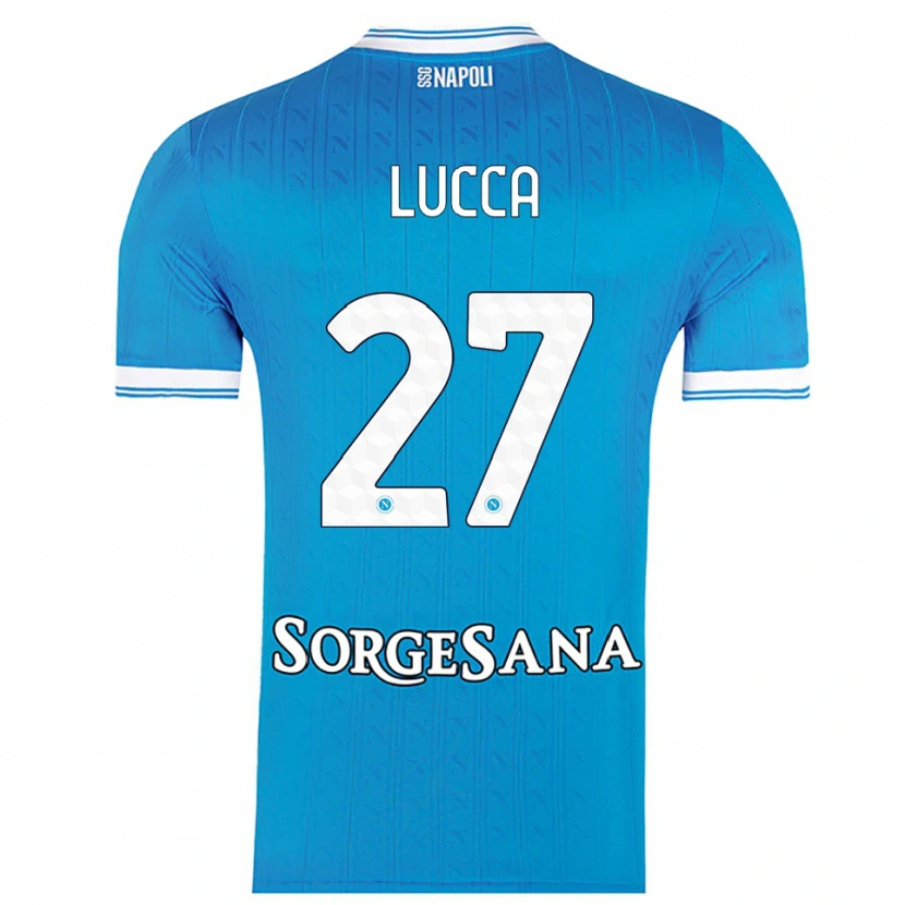 Danxen Dámské Lorenzo Lucca #27 Nebesky Modrá Bílá Domů Hráčské Dresy 2025/26 Dres