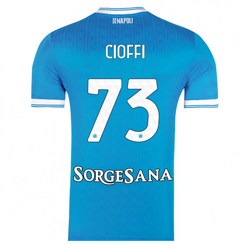 Danxen Dámské Antonio Cioffi #73 Nebesky Modrá Bílá Domů Hráčské Dresy 2025/26 Dres