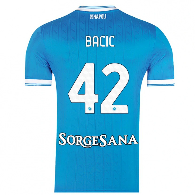 Danxen Dámské Doris Bačić #42 Nebesky Modrá Bílá Domů Hráčské Dresy 2025/26 Dres