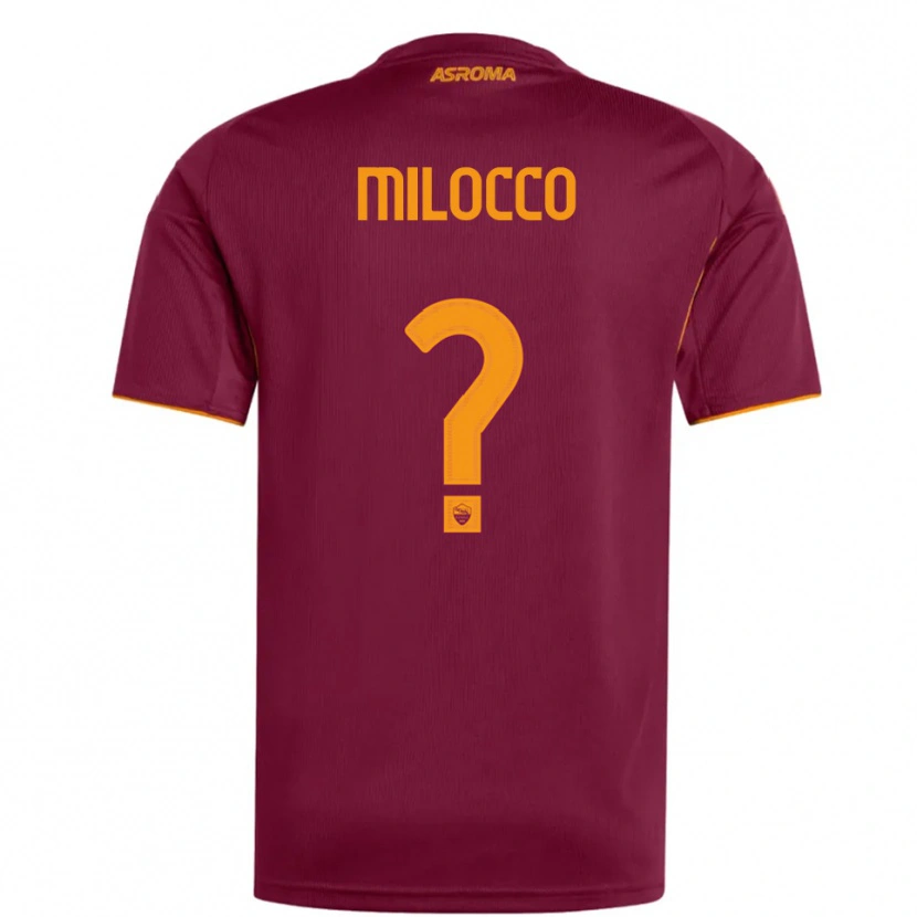 Danxen Dámské Matias Milocco #0 Burgundská Oranžová Domů Hráčské Dresy 2025/26 Dres