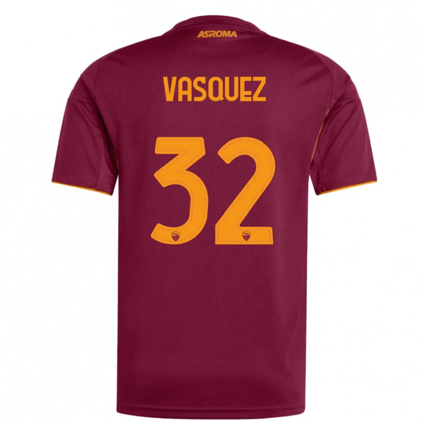 Danxen Dámské Devis Vásquez #32 Burgundská Oranžová Domů Hráčské Dresy 2025/26 Dres