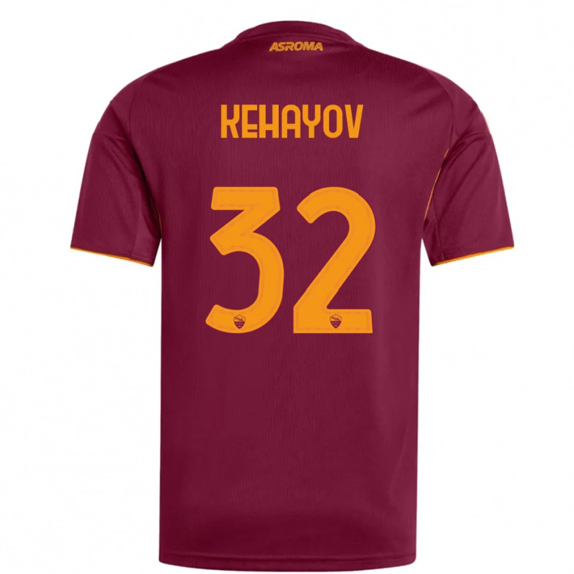 Danxen Dámské Atanas Kehayov #32 Burgundská Oranžová Domů Hráčské Dresy 2025/26 Dres