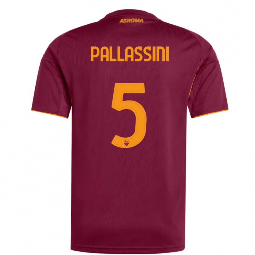 Danxen Dámské Luca Pallassini #5 Burgundská Oranžová Domů Hráčské Dresy 2025/26 Dres
